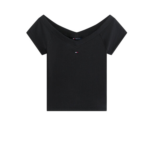 TOMMY HILFIGER TJW OFF SHOULDER RIB ΜΠΛΟΥΖΑ ΓΥΝΑΙΚΕΙΑ DW0DW22265-BDS