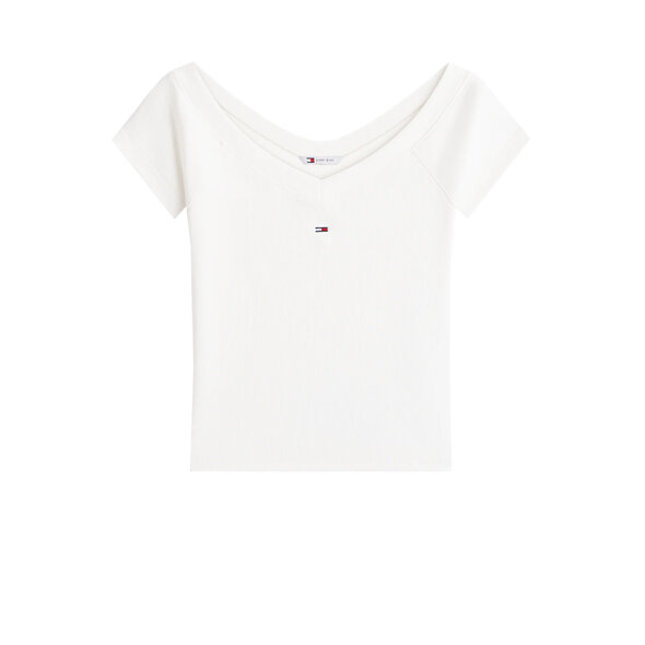 TOMMY HILFIGER TJW OFF SHOULDER RIB ΜΠΛΟΥΖΑ ΓΥΝΑΙΚΕΙΑ DW0DW22265-YBL