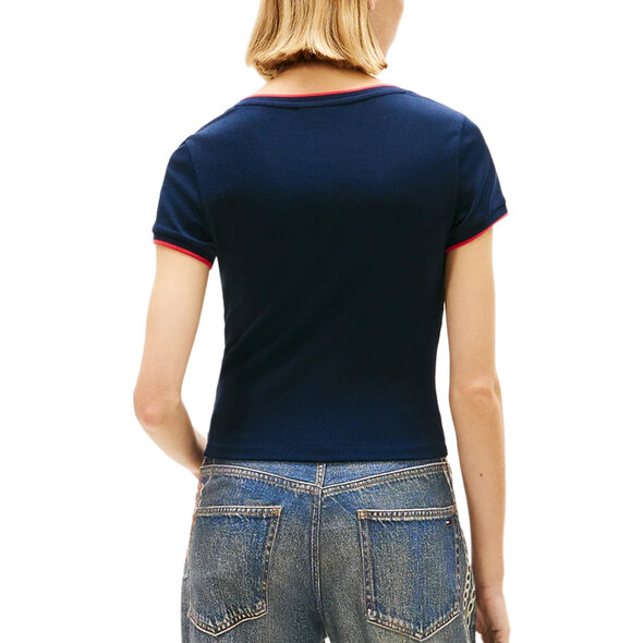 TOMMY HILFIGER TJW BADGE V-NECK ΜΠΛΟΥΖΑ ΓΥΝΑΙΚΕΙΑ DW0DW22275-C1G