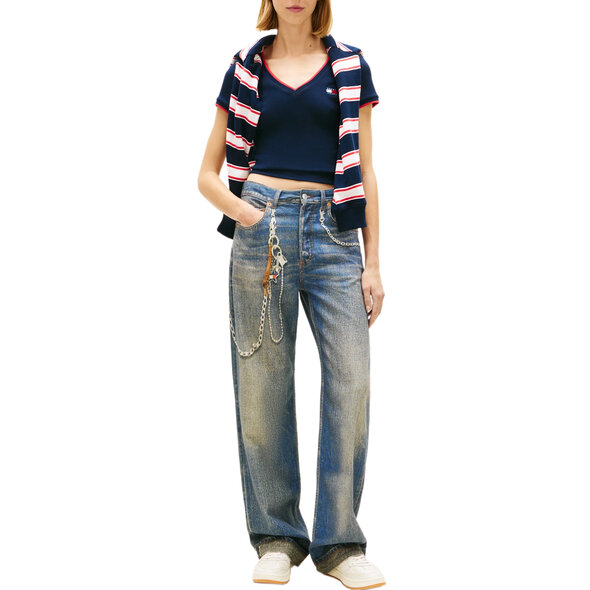 TOMMY HILFIGER TJW BADGE V-NECK ΜΠΛΟΥΖΑ ΓΥΝΑΙΚΕΙΑ DW0DW22275-C1G
