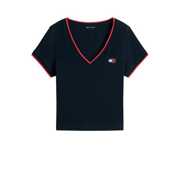 TOMMY HILFIGER TJW BADGE V-NECK ΜΠΛΟΥΖΑ ΓΥΝΑΙΚΕΙΑ DW0DW22275-C1G