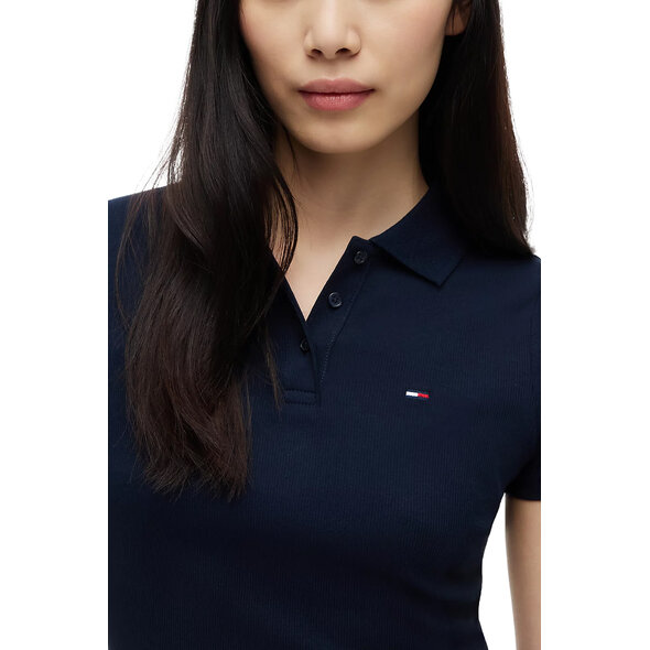 TOMMY HILFIGER TJW SLIM RIB POLO ΜΠΛΟΥΖΑ ΓΥΝΑΙΚΕΙΑ DW0DW22327-C1G