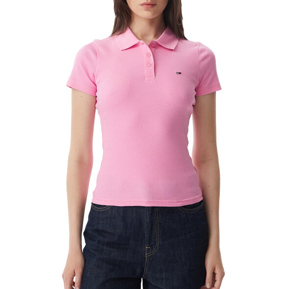TOMMY HILFIGER TJW SLIM RIB POLO ΜΠΛΟΥΖΑ ΓΥΝΑΙΚΕΙΑ DW0DW22327-TOU