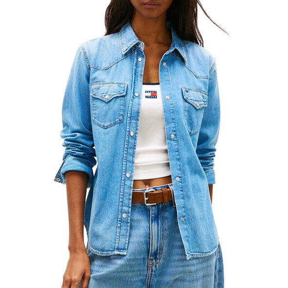 TOMMY HILFIGER DENIM  ΠΟΥΚΑΜΙΣΟ ΓΥΝΑΙΚΕΙΟ DW0DW22737-1AB