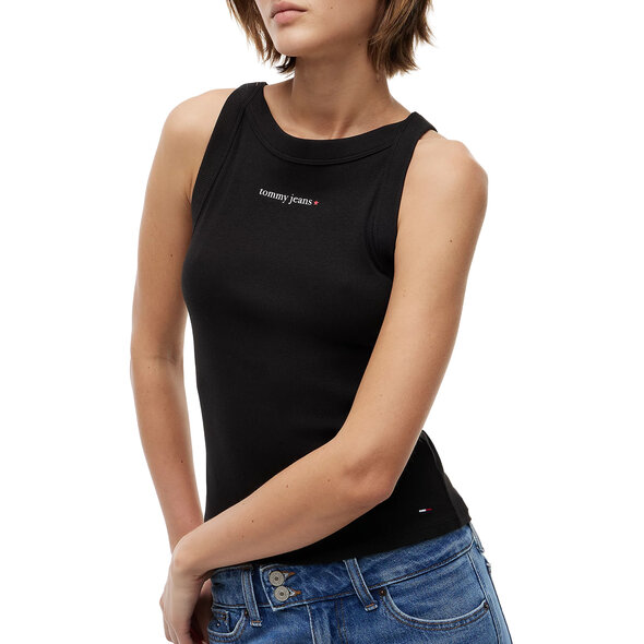 TOMMY HILFIGER TJW SLIM ESS LOGO RIB ΜΠΛΟΥΖΑ ΓΥΝΑΙΚΕΙΑ DW0DW22806-BDS