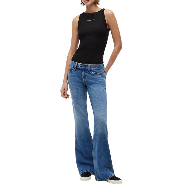 TOMMY HILFIGER TJW SLIM ESS LOGO RIB ΜΠΛΟΥΖΑ ΓΥΝΑΙΚΕΙΑ DW0DW22806-BDS