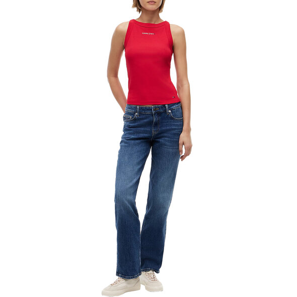 TOMMY HILFIGER TJW SLIM ESS LOGO RIB ΜΠΛΟΥΖΑ ΓΥΝΑΙΚΕΙΑ DW0DW22806-XK9