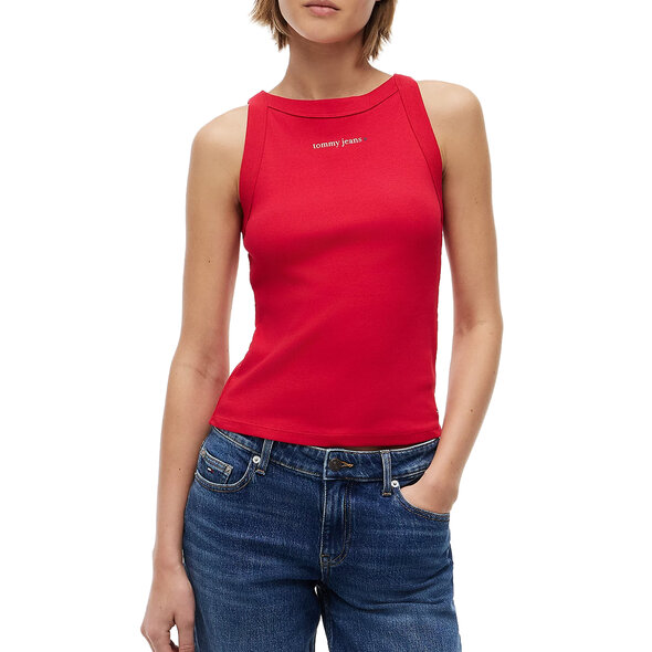 TOMMY HILFIGER TJW SLIM ESS LOGO RIB ΜΠΛΟΥΖΑ ΓΥΝΑΙΚΕΙΑ DW0DW22806-XK9