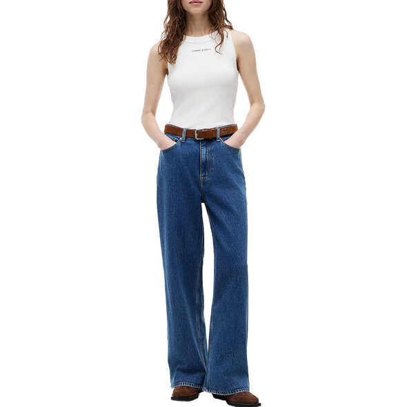 TOMMY HILFIGER TJW SLIM ESS LOGO RIB ΜΠΛΟΥΖΑ ΓΥΝΑΙΚΕΙΑ DW0DW22806-YBL