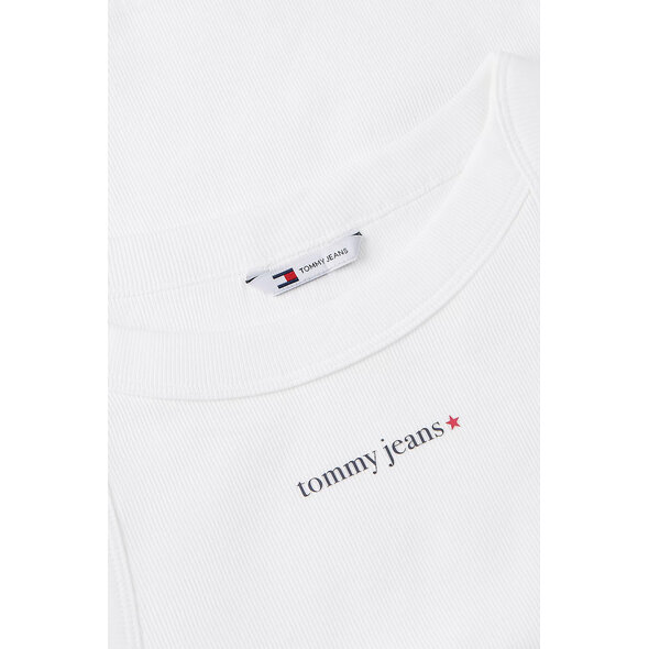 TOMMY HILFIGER TJW SLIM ESS LOGO RIB ΜΠΛΟΥΖΑ ΓΥΝΑΙΚΕΙΑ DW0DW22806-YBL