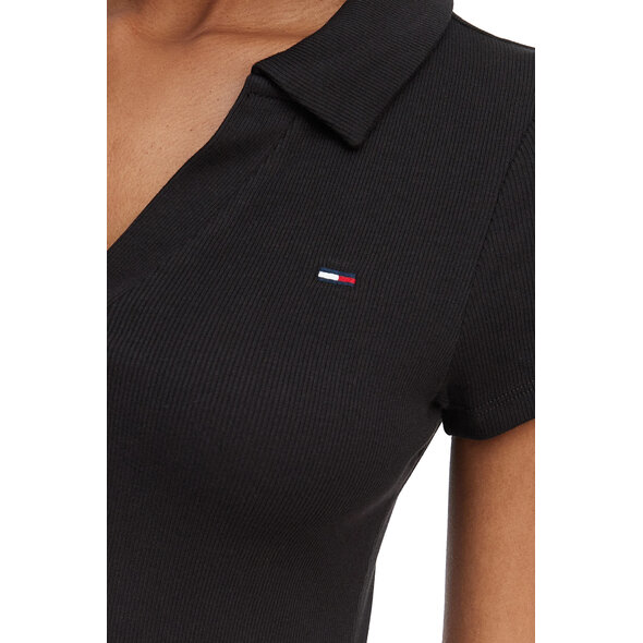 TOMMY HILFIGER TJW RIB POLO MIDI ΦΟΡΕΜΑ ΓΥΝΑΙΚΕΙΟ DW0DW23482-BDS