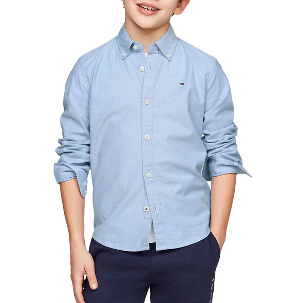 TOMMY HILFIGER ΠΑΙΔΙΚΟ STRETCH OXFORD ΠΟΥΚΑΜΙΣΟ ΑΓΟΡΙ KB0KB06964-C1S