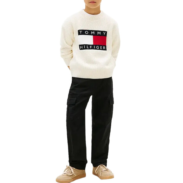 TOMMY HILFIGER TWILL CARGO RELAXED ΠΑΙΔΙΚΟ ΠΑΝΤΕΛΟΝΙ ΑΓΟΡΙ KB0KB10049-BDS