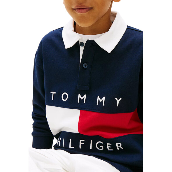 TOMMY HILFIGER FLAG JERSEY POLO ΠΑΙΔΙΚΗ ΜΠΛΟΥΖΑ ΑΓΟΡΙ KB0KB10354-C1G