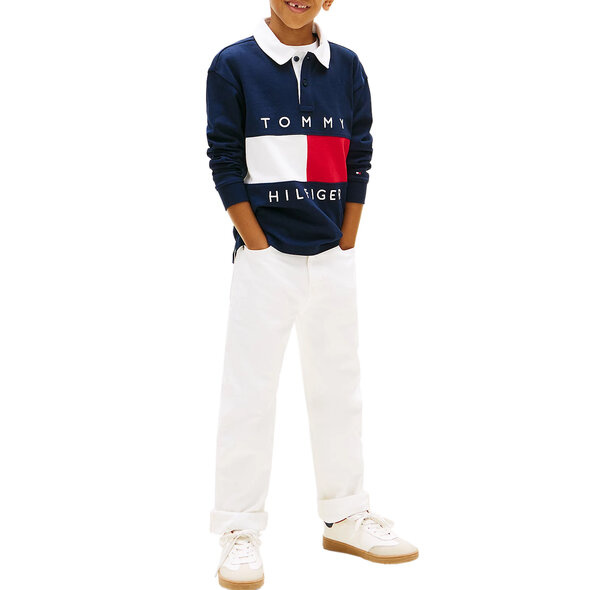 TOMMY HILFIGER FLAG JERSEY POLO ΠΑΙΔΙΚΗ ΜΠΛΟΥΖΑ ΑΓΟΡΙ KB0KB10354-C1G