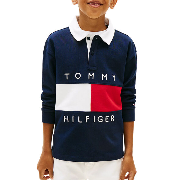 TOMMY HILFIGER FLAG JERSEY POLO ΠΑΙΔΙΚΗ ΜΠΛΟΥΖΑ ΑΓΟΡΙ KB0KB10354-C1G
