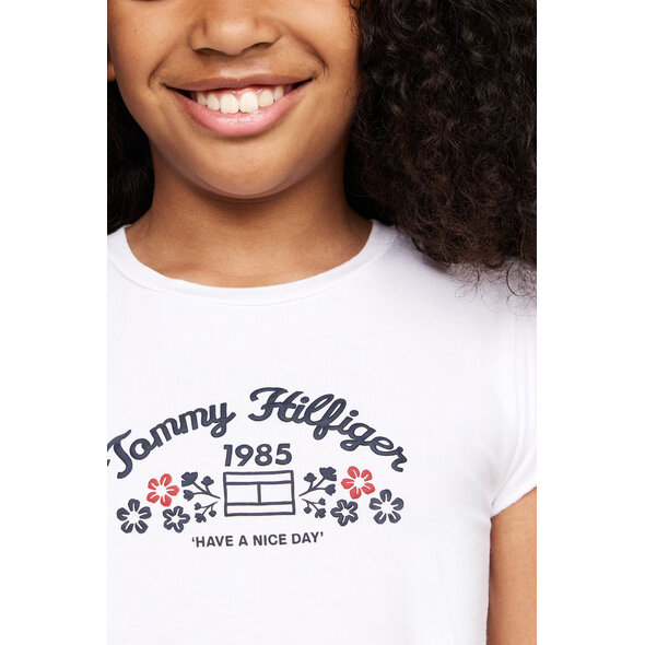 TOMMY HILFIGER FLOWER PUFF PRINT ΠΑΙΔΙΚΗ ΜΠΛΟΥΖΑ ΚΟΡΙΤΣΙ KG0KG08062-YBR