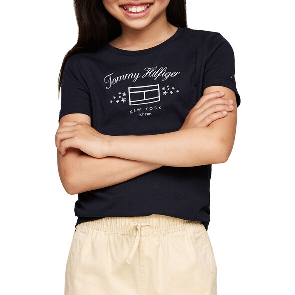 TOMMY HILFIGER STARS FLAG PRINT ΠΑΙΔΙΚΗ ΜΠΛΟΥΖΑ ΚΟΡΙΤΣΙ KG0KG08182-DW5