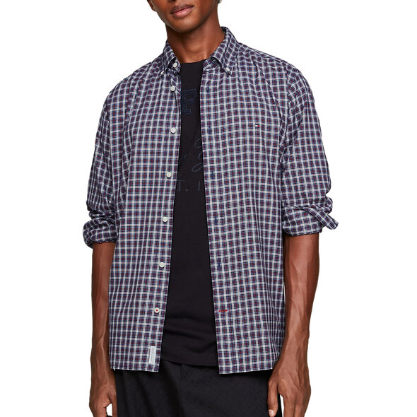 TOMMY HILFIGER SOFT FLEX MINI TARTAN ΠΟΥΚΑΜΙΣΟ ΑΝΔΡIKO MW0MW32854-0MT