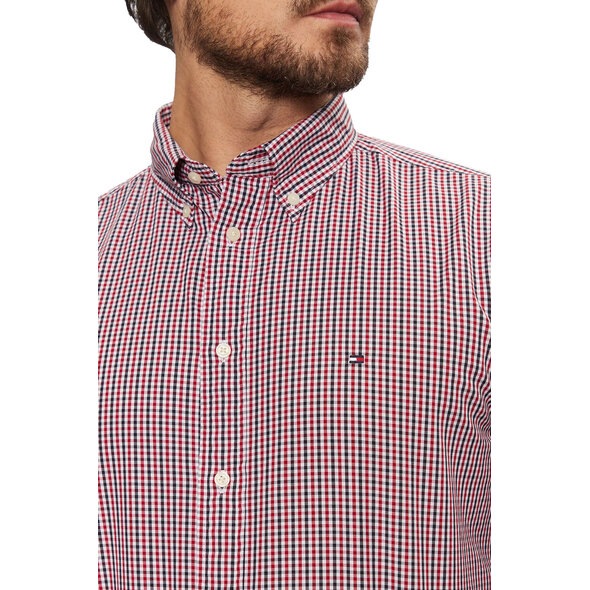TOMMY HILFIGER FLEX POPLIN GINGHAM ΠΟΥΚΑΜΙΣΟ ΑΝΔΡIKO MW0MW37548-0KQ