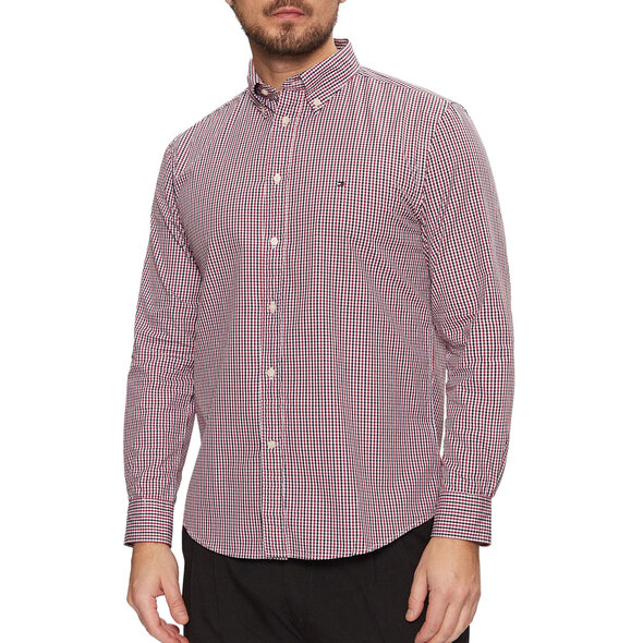 TOMMY HILFIGER FLEX POPLIN GINGHAM ΠΟΥΚΑΜΙΣΟ ΑΝΔΡIKO MW0MW37548-0KQ