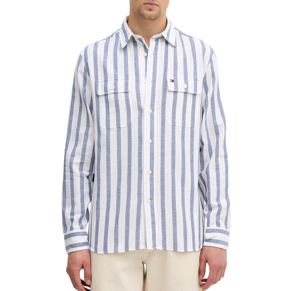 TOMMY HILFIGER  LINEN TWILL ΠΟΥΚΑΜΙΣΟ ΑΝΔΡΙΚΟ MW0MW41687-0A4