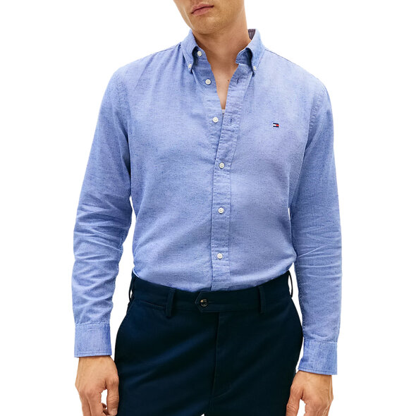 TOMMY HILFIGER LINEN TWILL ΠΟΥΚΑΜΙΣΟ ΑΝΔΡΙΚΟ MW0MW41688-C7L