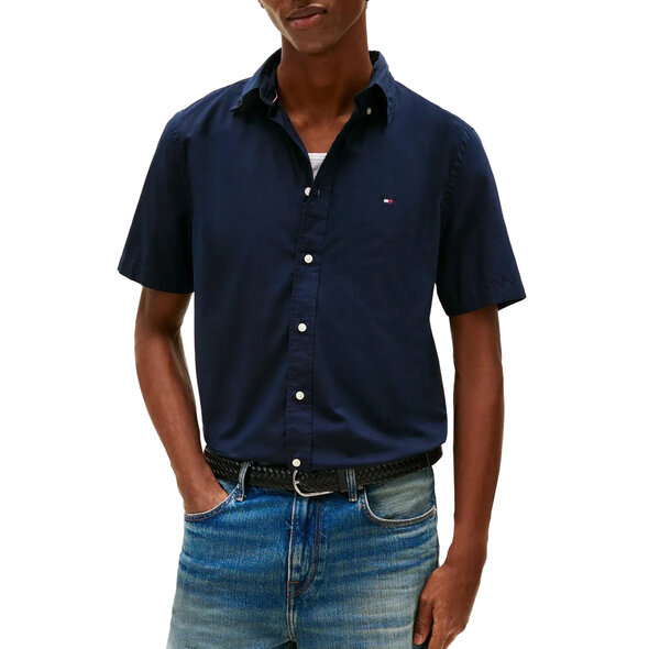 TOMMY HILFIGER FLEX POPLIN ΠΟΥΚΑΜΙΣΟ ΑΝΔΡΙΚΟ MW0MW42248-DW5