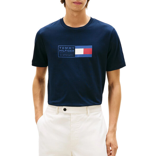 TOMMY HILFIGER TEXT BOX ΜΠΛΟΥΖΑ ΑΝΔΡIKH MW0MW42366-DW5