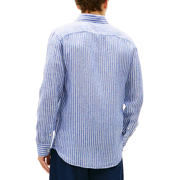 TOMMY HILFIGER LINEN BENGAL STRIPE ΠΟΥΚΑΜΙΣΟ ΑΝΔΡΙΚΟ MW0MW42400-0A4