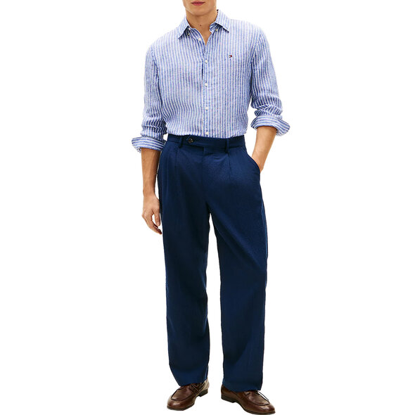 TOMMY HILFIGER LINEN BENGAL STRIPE ΠΟΥΚΑΜΙΣΟ ΑΝΔΡΙΚΟ MW0MW42400-0A4