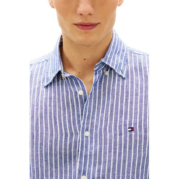 TOMMY HILFIGER LINEN BENGAL STRIPE ΠΟΥΚΑΜΙΣΟ ΑΝΔΡΙΚΟ MW0MW42400-0A4