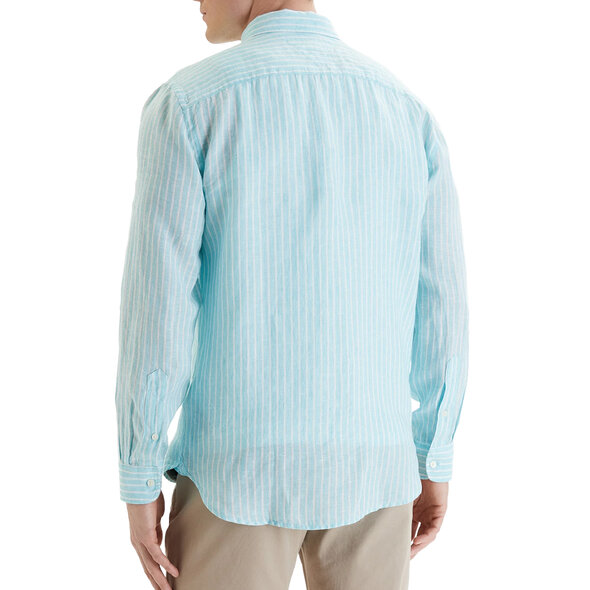 TOMMY HILFIGER LINEN BENGAL STRIPE ΠΟΥΚΑΜΙΣΟ ΑΝΔΡΙΚΟ MW0MW42400-0A6