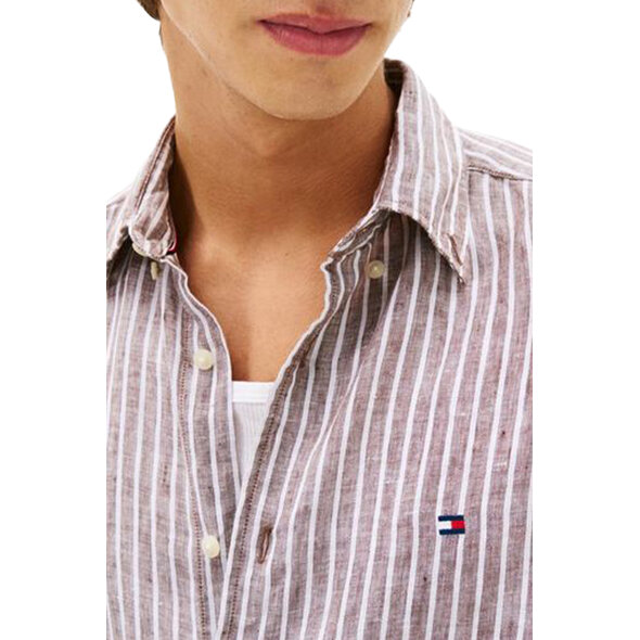 TOMMY HILFIGER LINEN BENGAL STRIPE ΠΟΥΚΑΜΙΣΟ ΑΝΔΡΙΚΟ MW0MW42400-0BJ