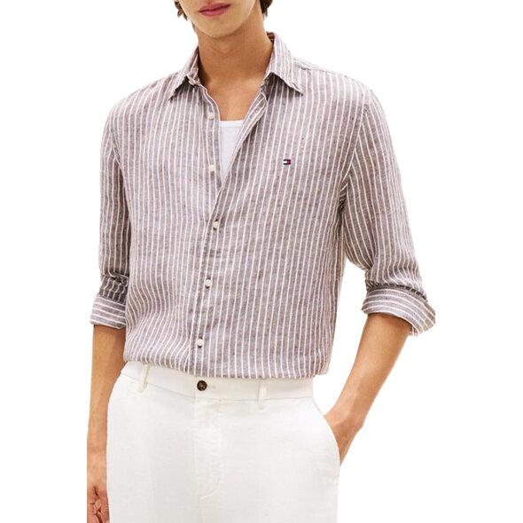 TOMMY HILFIGER LINEN BENGAL STRIPE ΠΟΥΚΑΜΙΣΟ ΑΝΔΡΙΚΟ MW0MW42400-0BJ