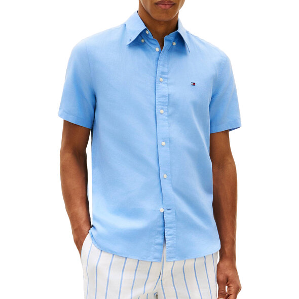 TOMMY HILFIGER  LINEN BLEND SOLID ΠΟΥΚΑΜΙΣΟ ΑΝΔΡΙΚΟ MW0MW42450-C14