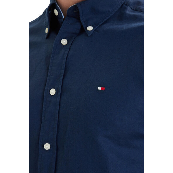 TOMMY HILFIGER  LINEN BLEND SOLID ΠΟΥΚΑΜΙΣΟ ΑΝΔΡΙΚΟ MW0MW42450-DCC