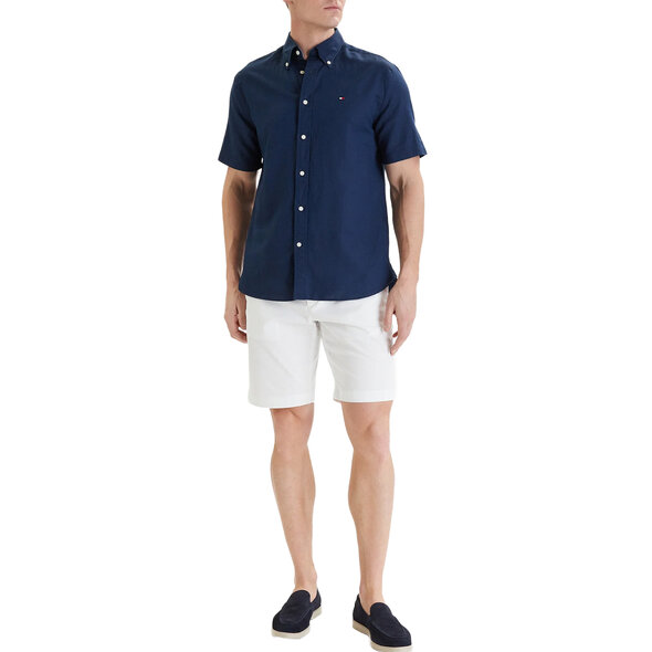 TOMMY HILFIGER  LINEN BLEND SOLID ΠΟΥΚΑΜΙΣΟ ΑΝΔΡΙΚΟ MW0MW42450-DCC