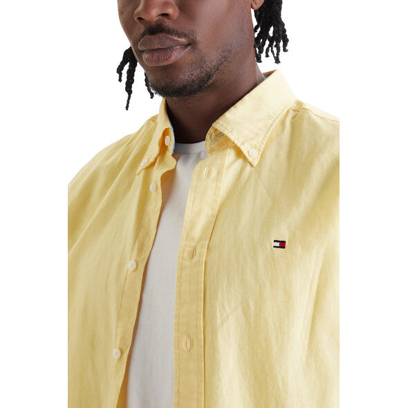 TOMMY HILFIGER  LINEN BLEND SOLID ΠΟΥΚΑΜΙΣΟ ΑΝΔΡΙΚΟ MW0MW42450-ZF0