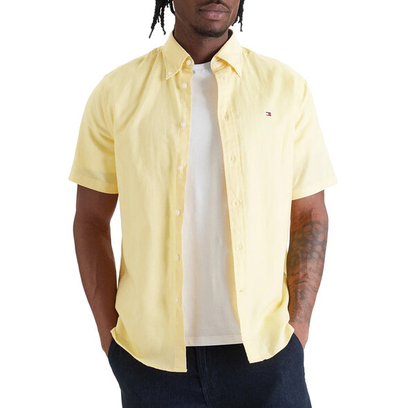 TOMMY HILFIGER  LINEN BLEND SOLID ΠΟΥΚΑΜΙΣΟ ΑΝΔΡΙΚΟ MW0MW42450-ZF0