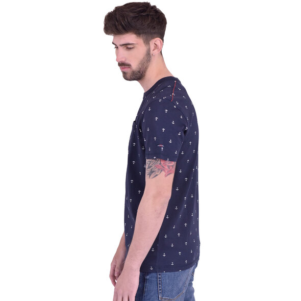 TOM TAILOR ΜΠΛΟΥΖΑ ΑΝΔΡΙΚΗ ΜΕ HARBOUR MINIMAL PRIΝΤ 1024571-10302