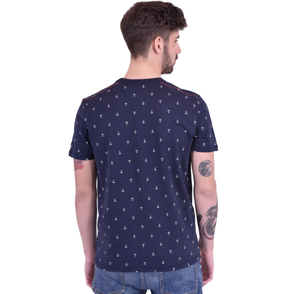 TOM TAILOR ΜΠΛΟΥΖΑ ΑΝΔΡΙΚΗ ΜΕ HARBOUR MINIMAL PRIΝΤ 1024571-10302