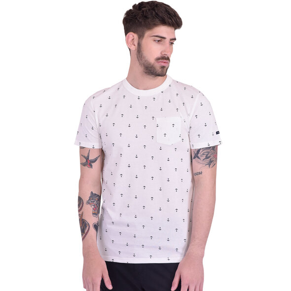 TOM TAILOR ΜΠΛΟΥΖΑ ΑΝΔΡΙΚΗ ΜΕ HARBOUR MINIMAL PRIΝΤ 1024571-10332