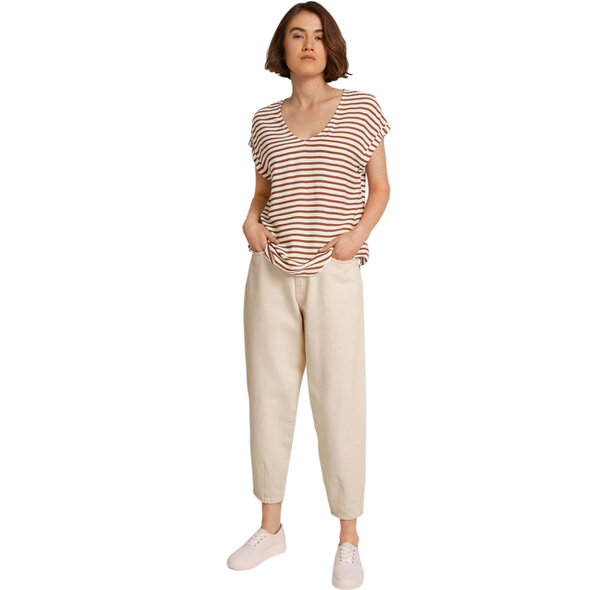 TOM TAILOR PATTERNED ΜΠΛΟΥΖΑ ΓΥΝΑΙΚΕΙΑ ΜΕ ΑΝΟΙΓΜΑ ΣΤΗΝ ΠΛΑΤΗ 1024993-27943
