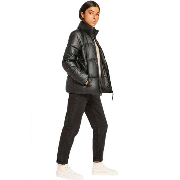 TOM TAILOR ECO-LEATHER PUFFER ΜΠΟΥΦΑΝ ΓΥΝΑΙΚEIO 1027037-14482