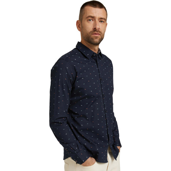 TOM TAILOR ΠΟΥΚΑΜΙΣΟ ΑΝΔΡIKO ME PRINT 1029804-29029