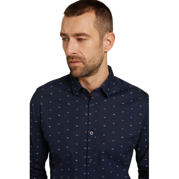 TOM TAILOR ΠΟΥΚΑΜΙΣΟ ΑΝΔΡIKO ME PRINT 1029804-29029