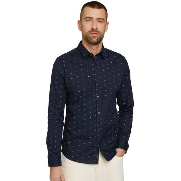TOM TAILOR ΠΟΥΚΑΜΙΣΟ ΑΝΔΡIKO ME PRINT 1029804-29029