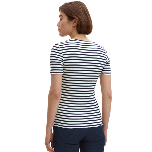 TOM TAILOR SLIM RIB ΜΠΛΟΥΖΑ ΓΥΝΑΙΚEIA 1030941-25924