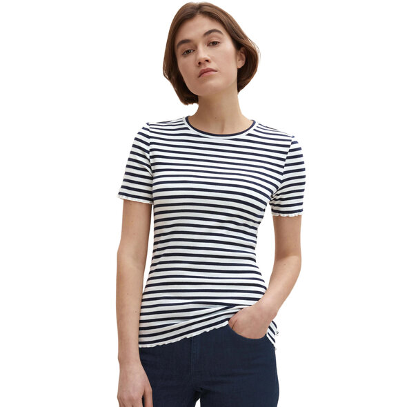 TOM TAILOR SLIM RIB ΜΠΛΟΥΖΑ ΓΥΝΑΙΚEIA 1030941-25924
